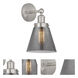 Cone 1 Light 6.5 inch Brushed Satin Nickel Sconce Wall Light