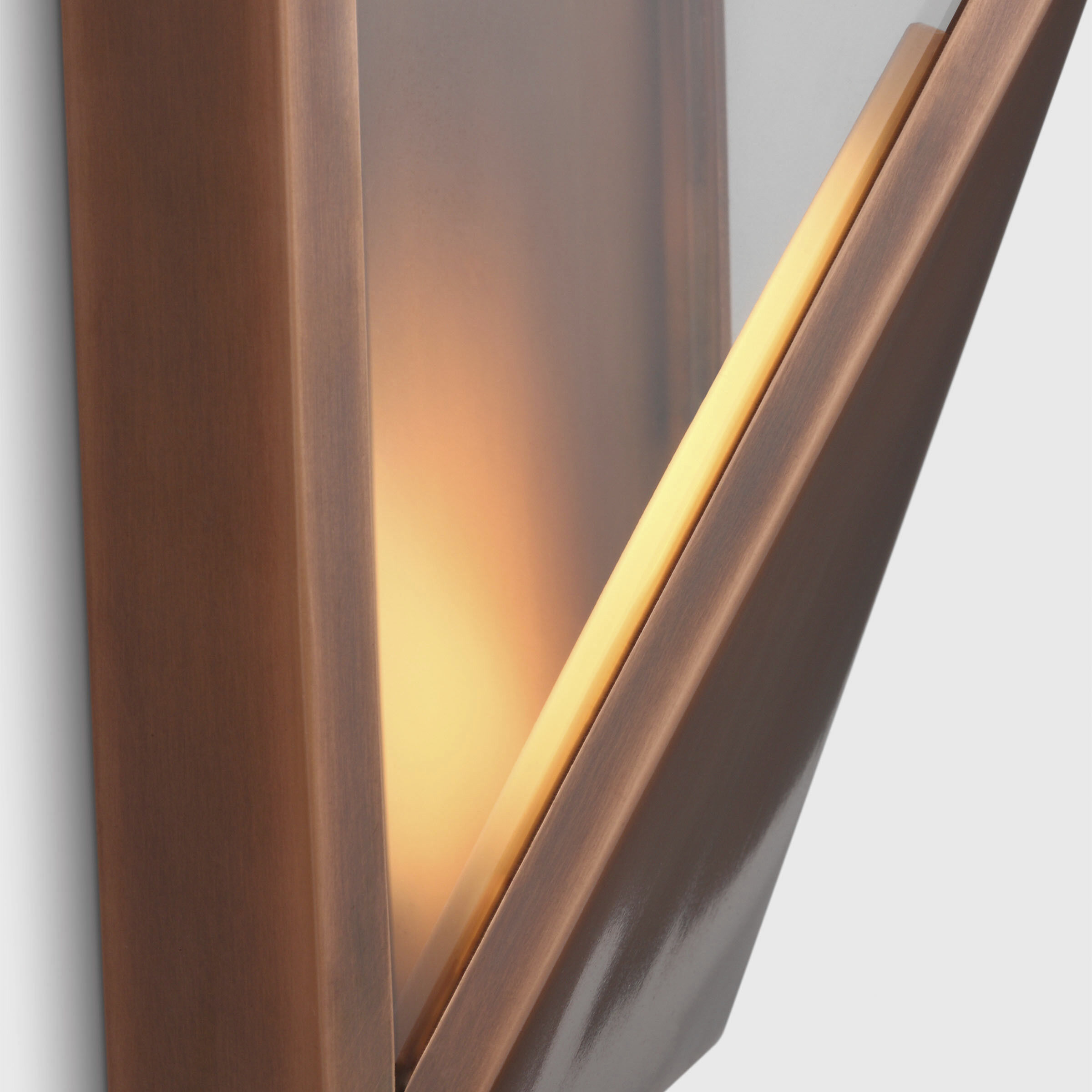 Kelly by Kelly Wearstler Punto LED 10.3 inch Natural Copper Outdoor Wall Lantern