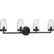 Paia 4 Light 33.5 inch Graphite Bath Vanity Wall Light