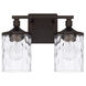 Colton 2 Light 13 inch Bronze Vanity Light Wall Light