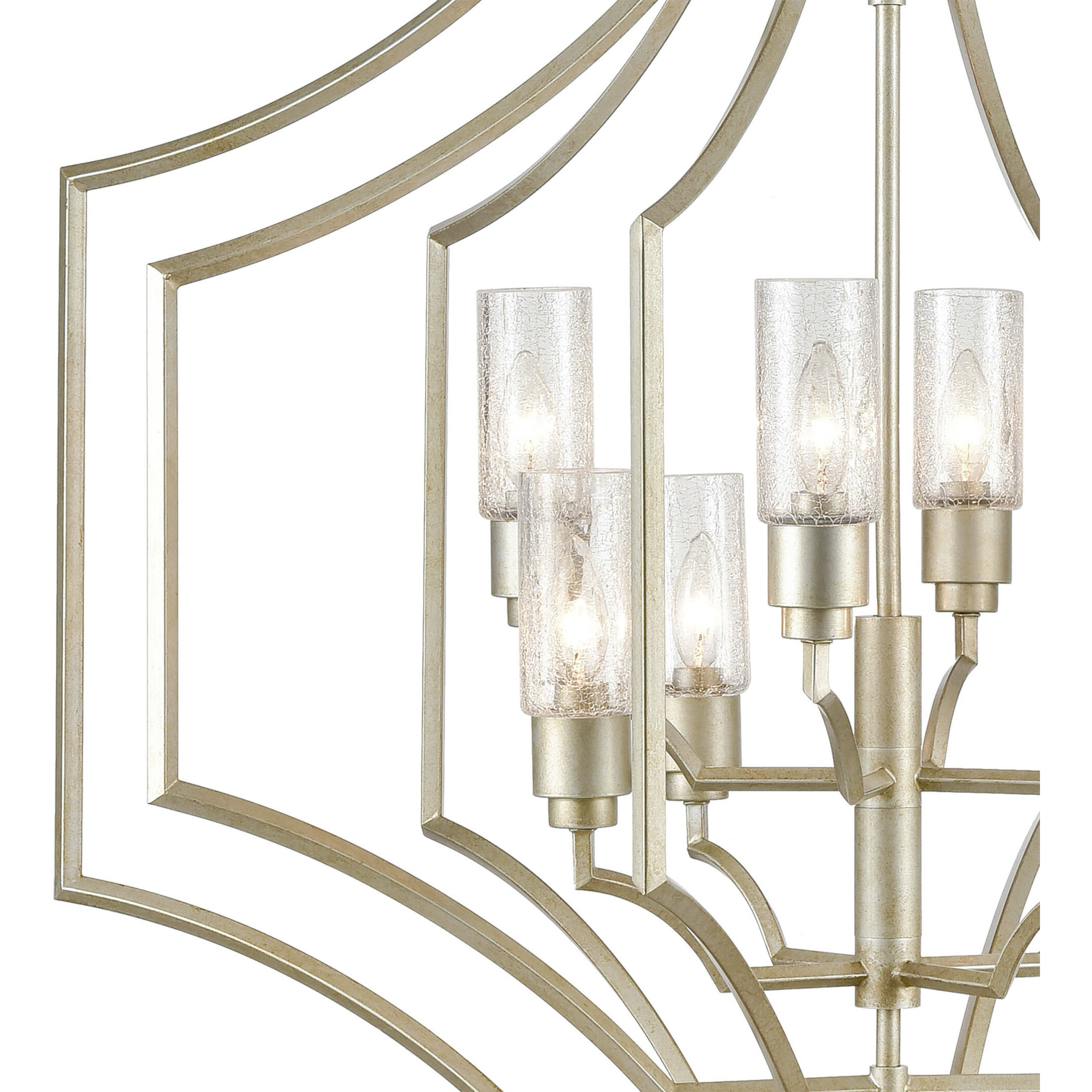 Cheswick 8 Light 36 inch German Silver Chandelier Ceiling Light