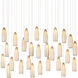 Parish 30 Light 54 inch Silver Multi-Drop Pendant Ceiling Light