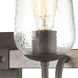Carroll 3 Light 22 inch Vintage Rust with Colonial Maple Vanity Light Wall Light