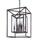 Morgan 8 Light 21 inch Matte Black Indoor Lantern Ceiling Light