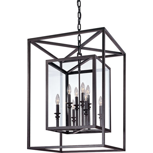 Morgan 8 Light 21 inch Matte Black Indoor Lantern Ceiling Light