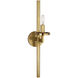 Kelly Wearstler Liaison 1 Light 4 inch Antique-Burnished Brass Single Sconce Wall Light in (None)