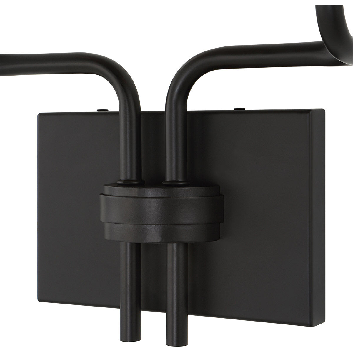 Ebony Elegance 2 Light 12 inch Matte Black and White Marble Sconce Wall Light