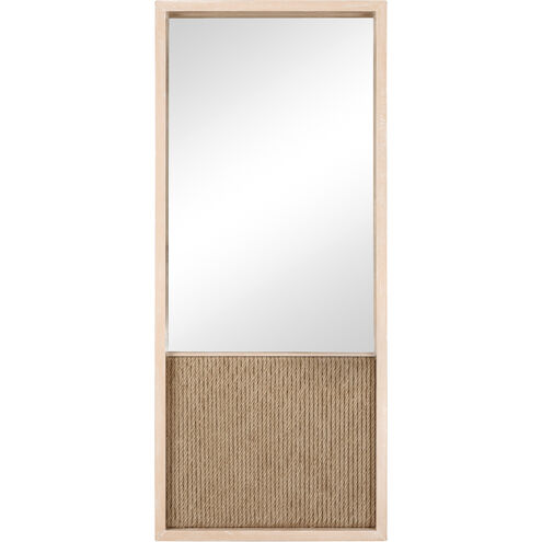 Latham 56 X 24 inch Natural and Clear Wall Mirror