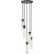 Beau 5 Light 12 inch Matte Black Chandelier Ceiling Light