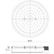 Tone LED 12 inch Black and Chrome Flush Mount Ceiling Light