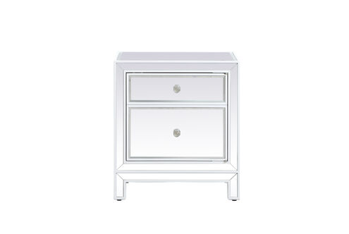 Reflexion 24 X 21 inch White Nightstand