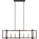 Sean Lavin Finnegan 7 Light 60 inch New World Bronze Linear Chandelier Ceiling Light