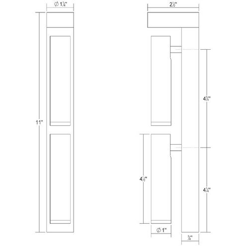 Haim LED 1.5 inch Textured White ADA Wall Sconce Wall Light