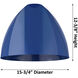 Ballston Plymouth Dome LED 16 inch Brushed Satin Nickel Pendant Ceiling Light in Matte Red