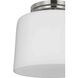 Adley 1 Light 8.62 inch Brushed Nickel Flush Mount Ceiling Light