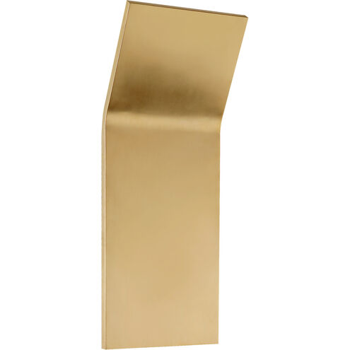 Peter Bristol Bend LED 8 inch Natural Brass Wall Light, Large