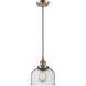 Franklin Restoration Bell 1 Light 8 inch Antique Copper Mini Pendant Ceiling Light in Incandescent, Seedy, Franklin Restoration