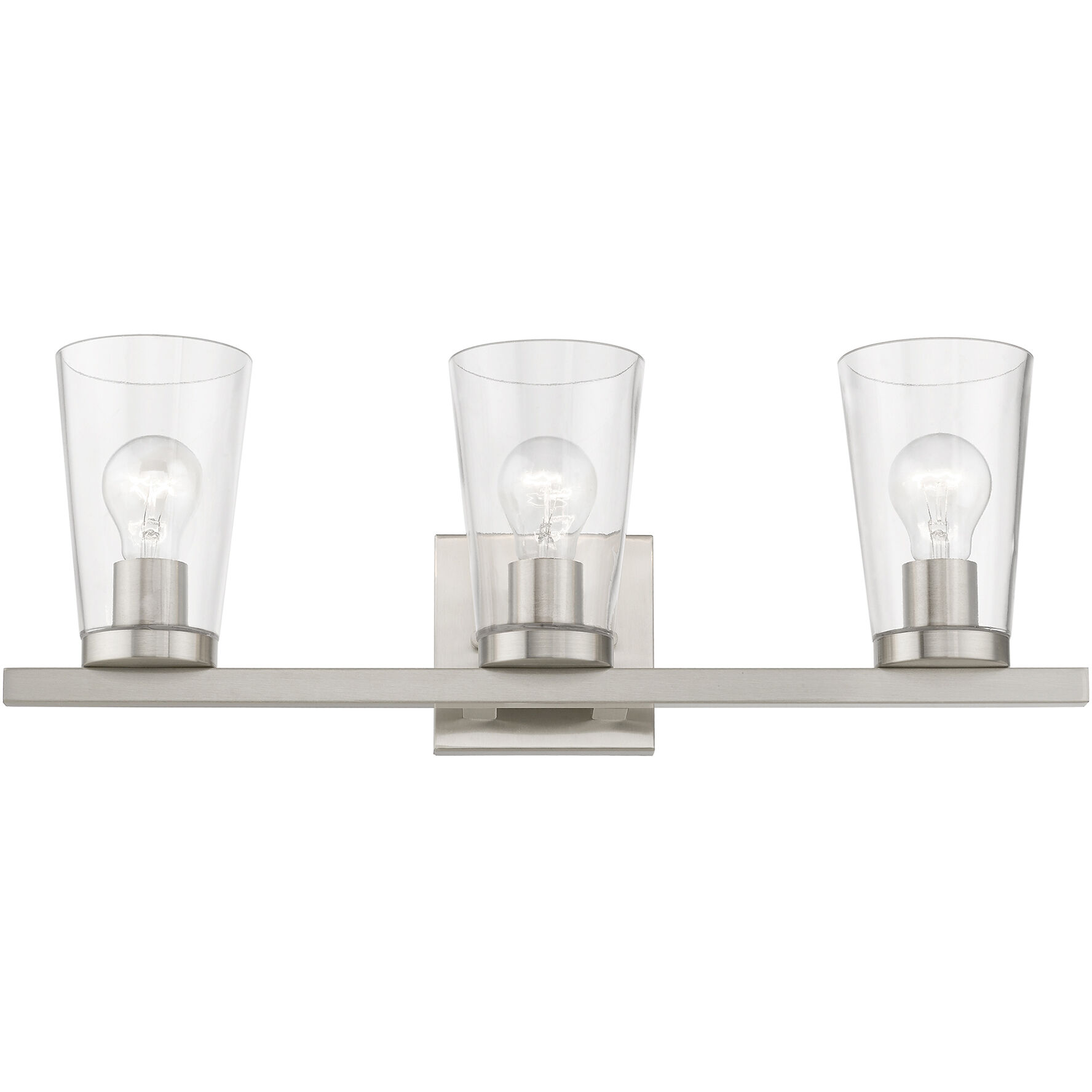 Cityview 3 Light 23 inch Brushed Nickel Vanity Sconce Wall Light