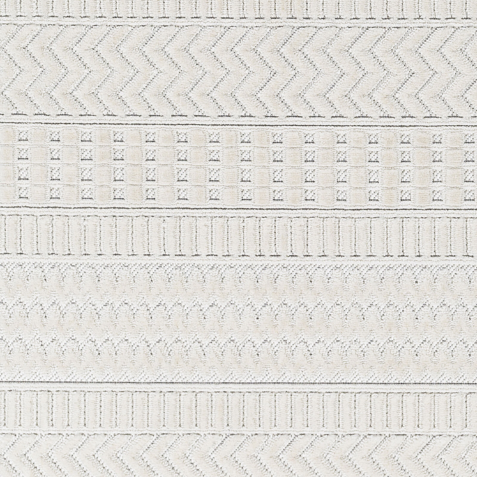 Broadway 120 X 94 inch Light Grey Rug, Rectangle