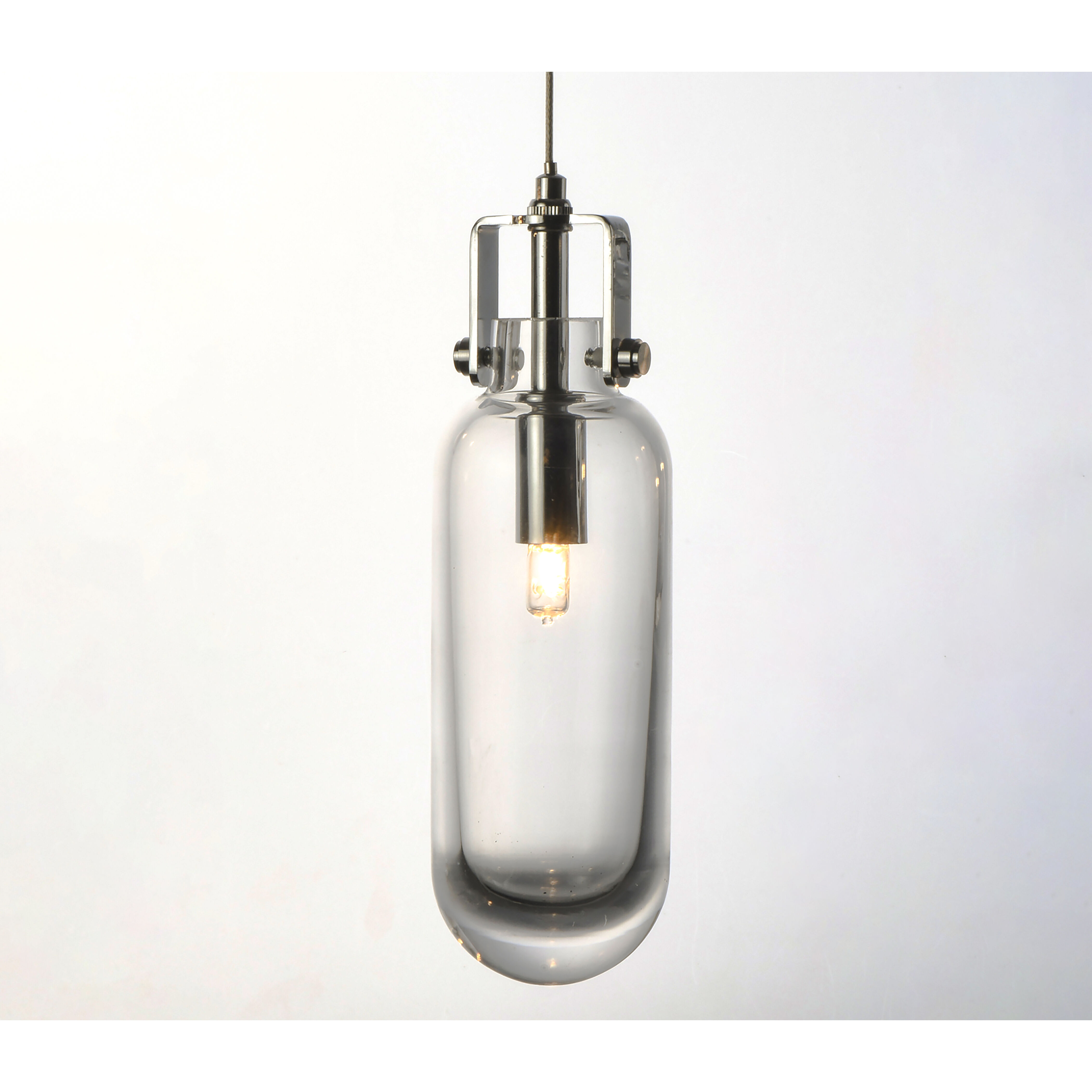 Kem 1 Light 2.75 inch Polished Chrome Single Pendant Ceiling Light