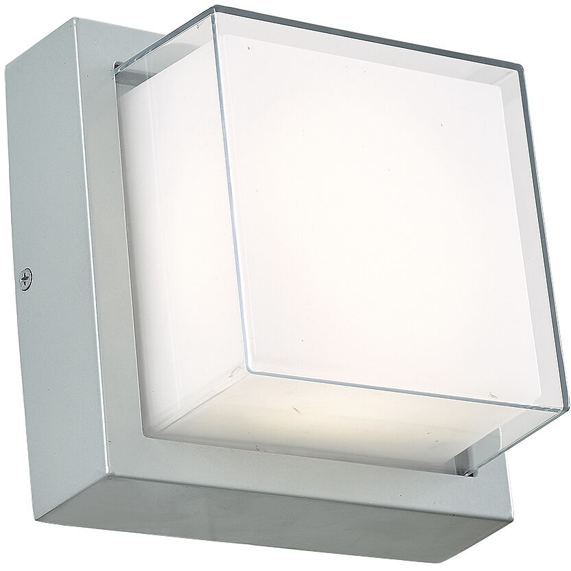 Geo LED 6.3 inch Matte Black Outdoor Wall Light