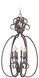 Sheridan 6 Light 21 inch Forged Metal Foyer Light Ceiling Light, Cage