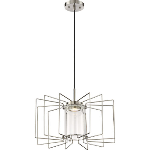 Wired LED 19.81 inch Brushed Nickel Pendant Ceiling Light