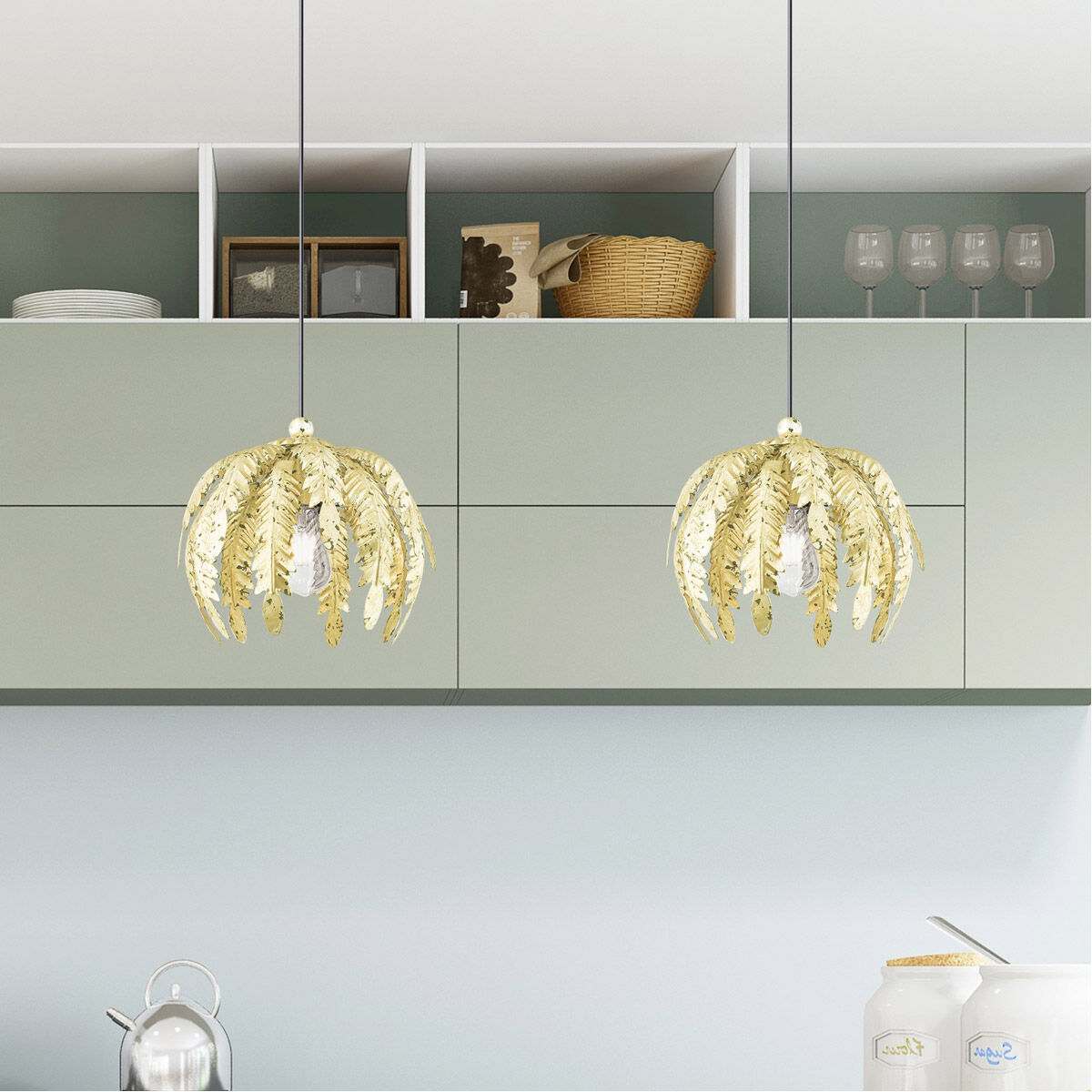 Acanthus 1 Light 12.63 inch Winter Gold Mini Pendant Ceiling Light