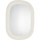 Float 37.13 X 28.75 inch White Wall Mirror