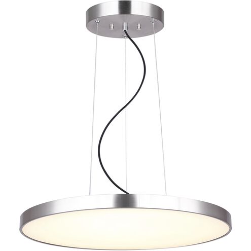 Lenox LED 24 inch Brushed Nickel Chandelier Ceiling Light