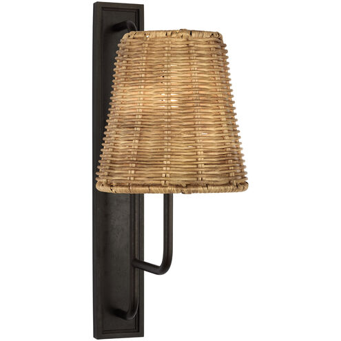 Amber Lewis Rui LED 8 inch Aged Iron Tall Sconce Wall Light