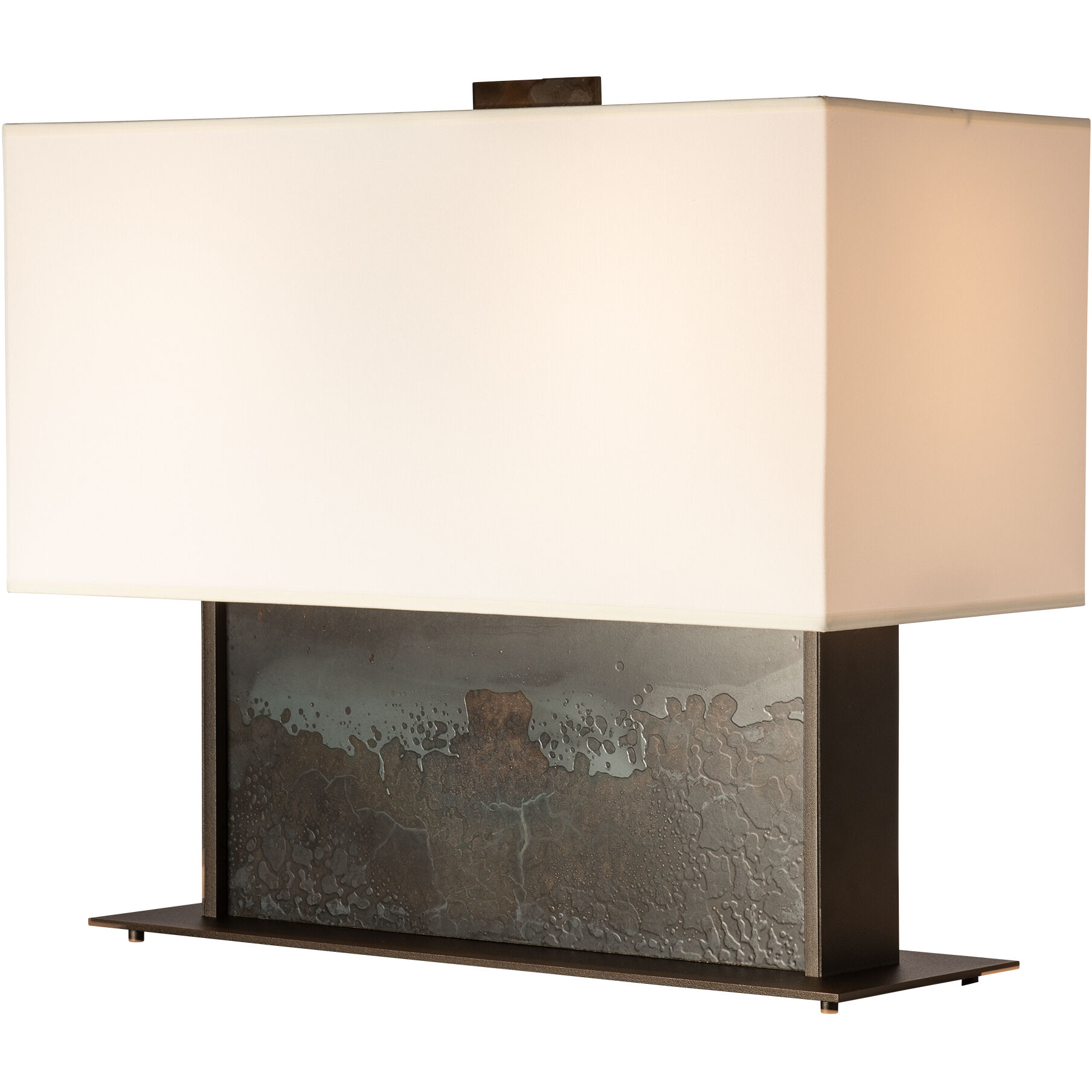 Horizon 20.6 inch 60.00 watt Oil Rubbed Bronze and Clear Steel Console Lamp Portable Light