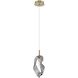 Norah 1 Light 5.5 inch Gold Standard Pendant Ceiling Light in Smoke
