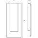 Reveal LED 19 inch Textured White Indoor-Outdoor Sconce, Inside-Out