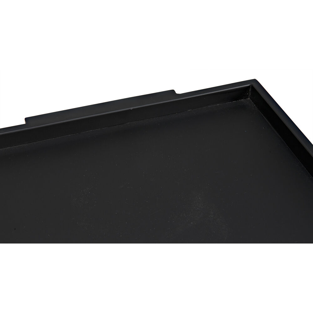 Ledge 24.5 X 18.5 inch Matte Black Side Table
