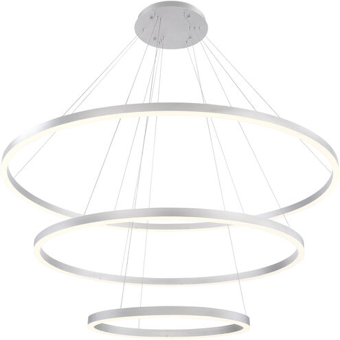 Spunto LED 60.75 inch Silver Chandelier Ceiling Light