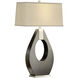 Pearson 30 inch 60.00 watt Pecan and Brushed Nickel Table Lamp Portable Light