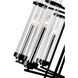 Sierra 8 Light 26 inch Black Up Chandelier Ceiling Light