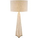 Benson 41.93 inch 40.00 watt Travertine with Antique Brass Table Lamp Portable Light