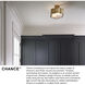 Chance 3 Light 18 inch Heritage Brass Indoor Semi-Flush Mount Ceiling Light