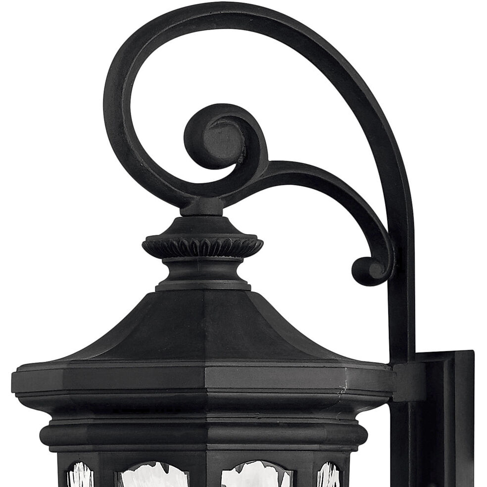Estate Series Raley LED 32 inch Museum Black Outdoor Wall Mount Lantern, Large