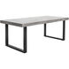 Jedrik 79 X 39.5 inch Grey Outdoor Dining Table, Large