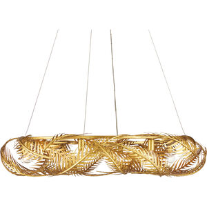 Queenbee Palm 8 Light 42 inch Contemporary Gold Leaf/Painted Contemporary Gold Chandelier Ceiling Light