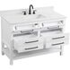 Karson 48 X 34 inch White Bathroom Vanity Cabinet in Included