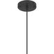 Iris 1 Light 4 inch Matte Black Pendant Ceiling Light