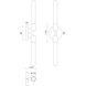 Alora Mood Claire 2 Light 5 inch Matte Black Bath Vanity Light Wall Light