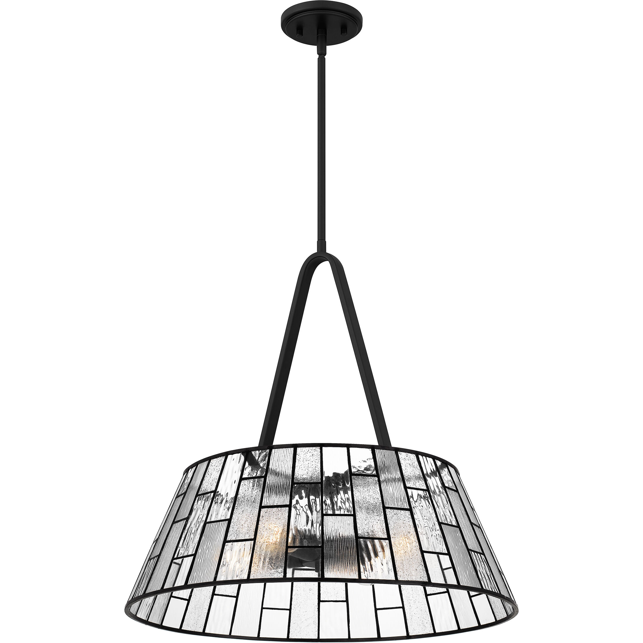 Rainier 4 Light 22 inch Matte Black Pendant Ceiling Light