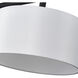 Meridian 3 Light 14 inch Black Extra Large Linear Chandelier Ceiling Light, Extra Large