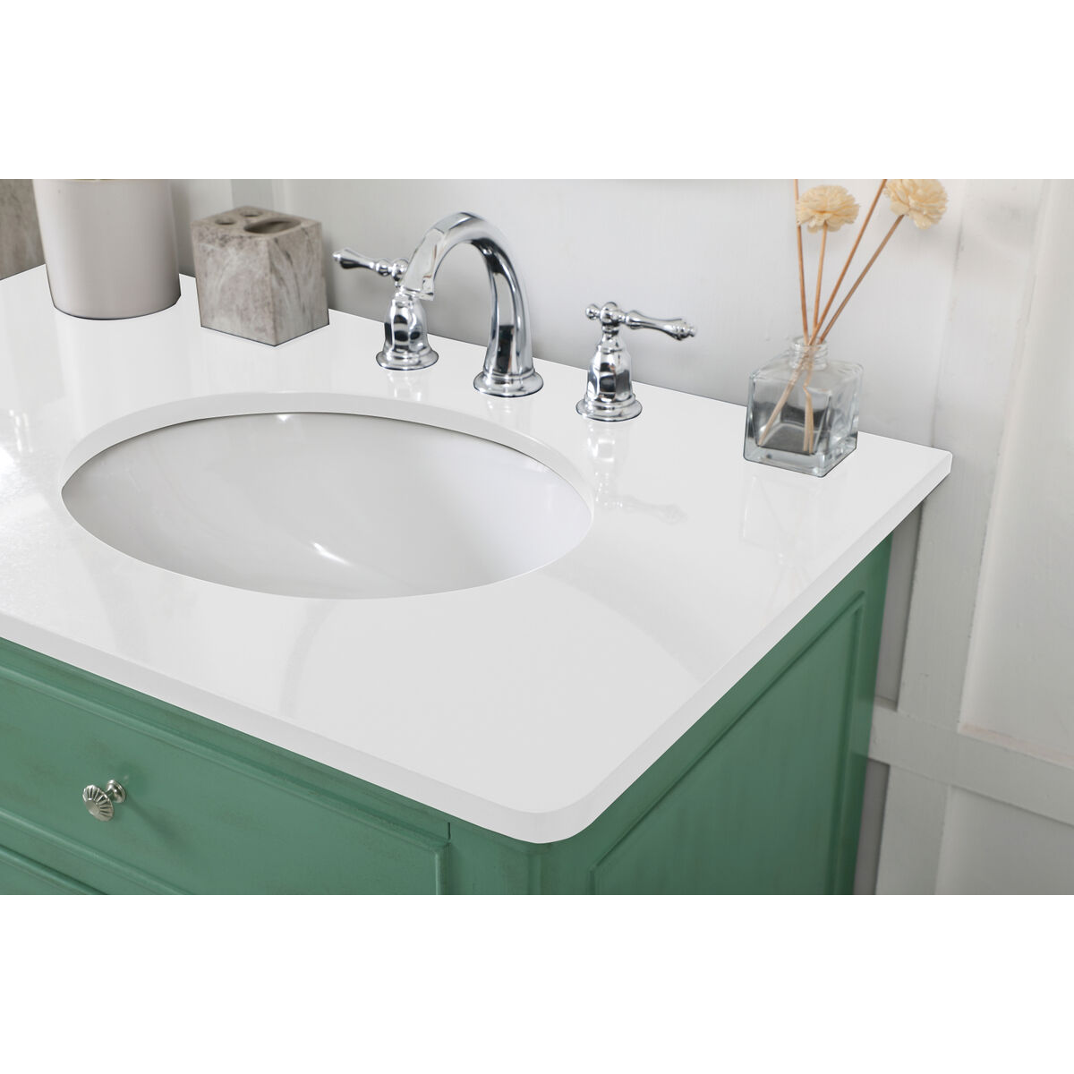 Otto 60 X 21 X 35 inch Vintage Mint Vanity Sink Set