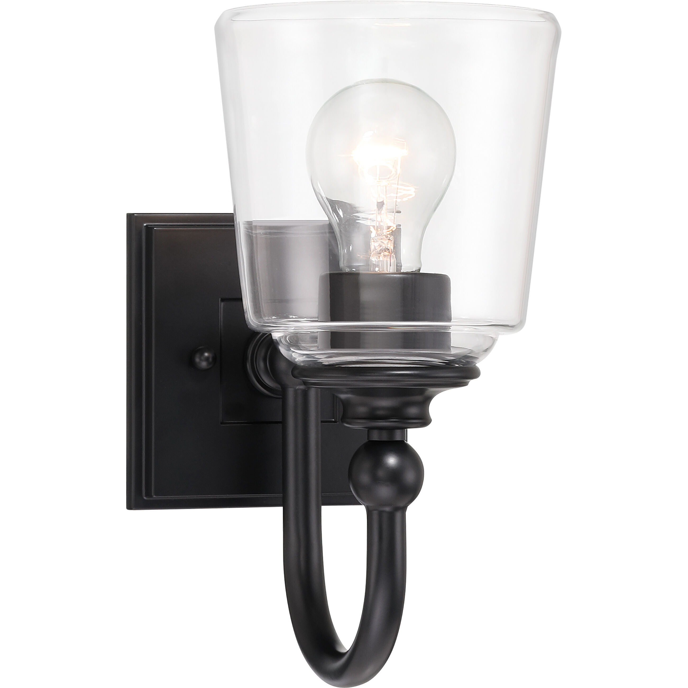 Antonia 1 Light 5.5 inch Coal Black Bath Vanity Light Wall Light